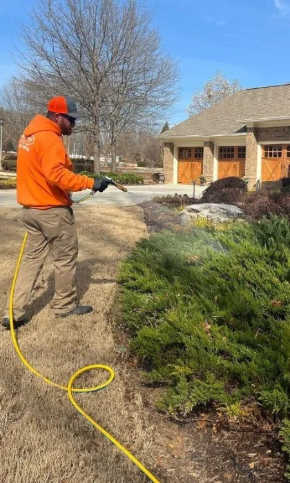 Bethlehem, GA receiving a shrub and tree care fertilization treatment.