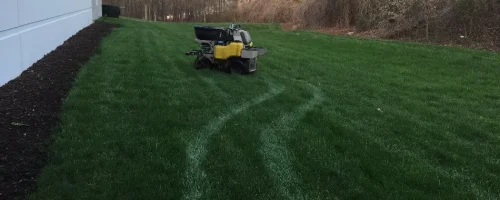 lawn-care-equipment-on-a-green-lush-lawn